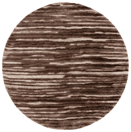 Safavieh Seattle Shag 900 6'-7" x 6'-7" Rug in Brown / Ivory