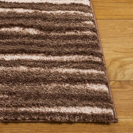 Safavieh Seattle Shag 900 4'-0" x 6'-0" Rug in Brown / Ivory