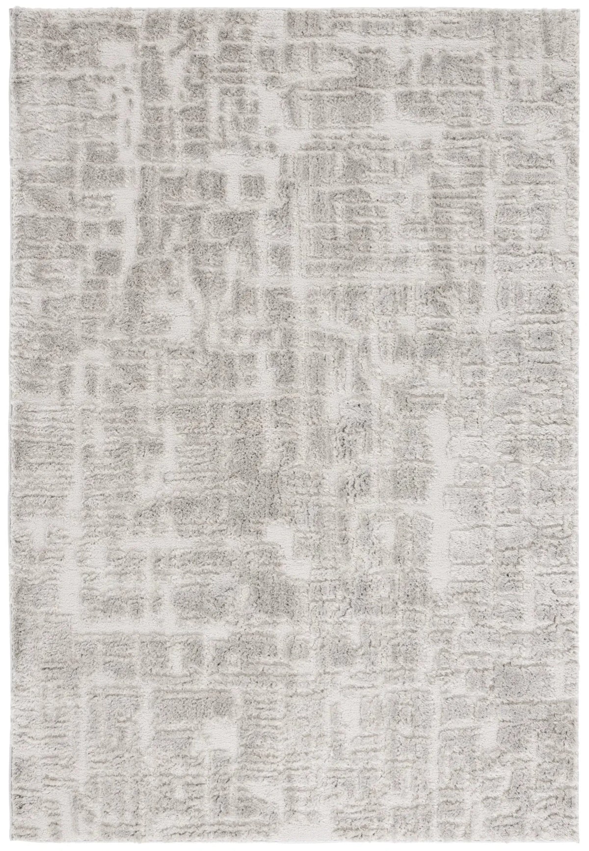 Safavieh Seattle Shag 900 4'-0" x 6'-0" Rug in Light Grey / Grey