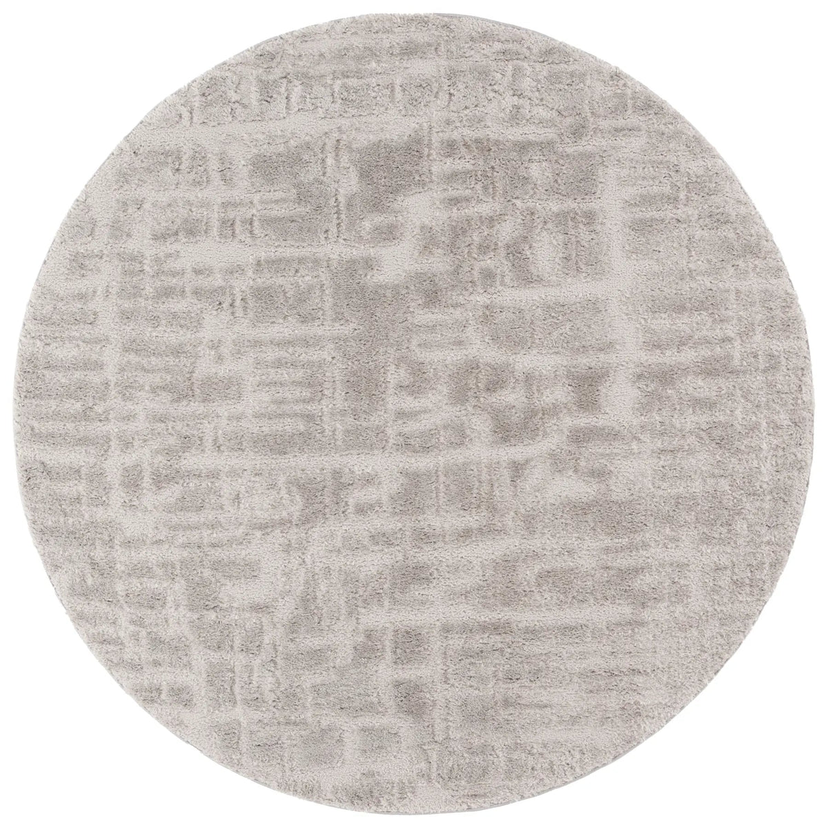 Safavieh Seattle Shag 900 6'-7" x 6'-7" Rug in Light Grey / Grey