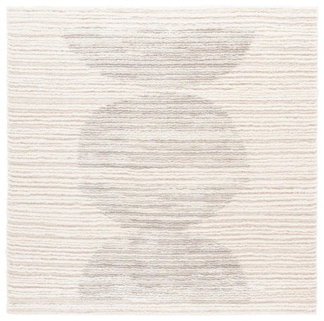 Safavieh Seattle Shag 900 6'-7" x 6'-7" Rug in Ivory / Grey