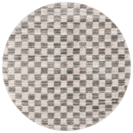 Safavieh Seattle Shag 900 6'-7" x 6'-7" Rug in Ivory / Grey