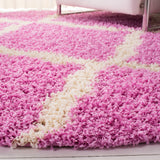 Safavieh Sgd-Dallas Shag Sgds257I Pink/Ivory Rug.