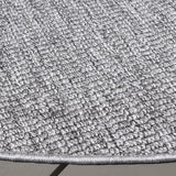 Safavieh Sisal All-Weather 6'-7" x 6'-7" Rug in Dark Grey