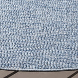 Safavieh Sisal All-Weather 6'-7" x 6'-7" Rug in Blue