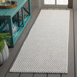 Safavieh Sisal All-Weather 2'-2" x 8'-0" Rug in Light Grey / Ivory