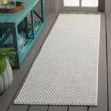 Safavieh Sisal All-Weather 2'-2" x 8'-0" Rug in Light Grey / Ivory