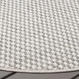 Safavieh Sisal All-Weather 6'-7" x 6'-7" Rug in Light Grey / Ivory