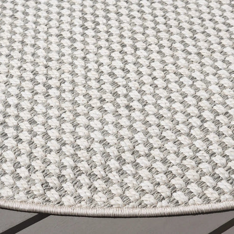 Safavieh Sisal All-Weather 6'-7" x 6'-7" Rug in Light Grey / Ivory