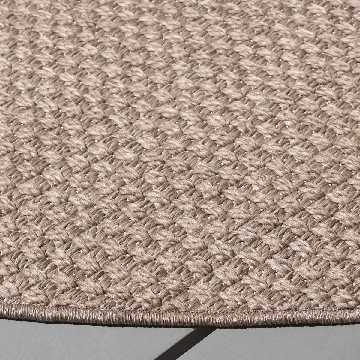 Safavieh Sisal All-Weather 6'-7" x 6'-7" Rug in Brown