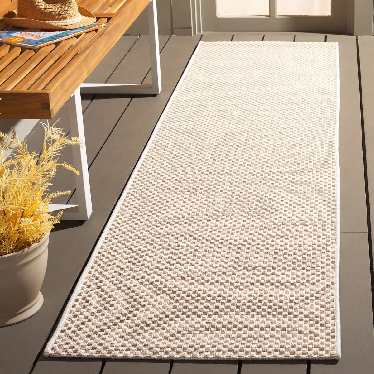 Safavieh Sisal All-Weather 2'-2" x 8'-0" Rug in Ivory / Natural