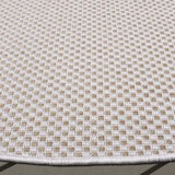 Safavieh Sisal All-Weather 6'-7" x 6'-7" Rug in Ivory / Natural