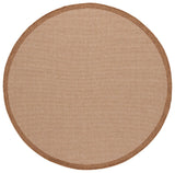 Safavieh Sisal All-Weather 6'-7" x 6'-7" Rug in Natural / Brown
