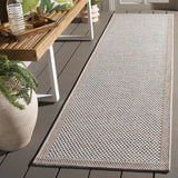 Safavieh Sisal All-Weather 2'-2" x 8'-0" Rug in Ivory / Aqua Orange