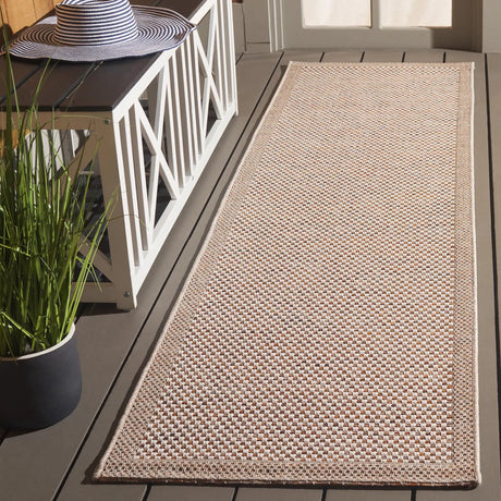 Safavieh Sisal All-Weather 2'-2" x 8'-0" Rug in Ivory / Orange Beige