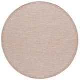 Safavieh Sisal All-Weather 6'-7" x 6'-7" Rug in Ivory / Orange Beige