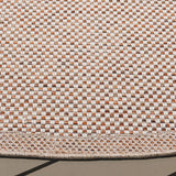 Safavieh Sisal All-Weather 6'-7" x 6'-7" Rug in Ivory / Orange Beige