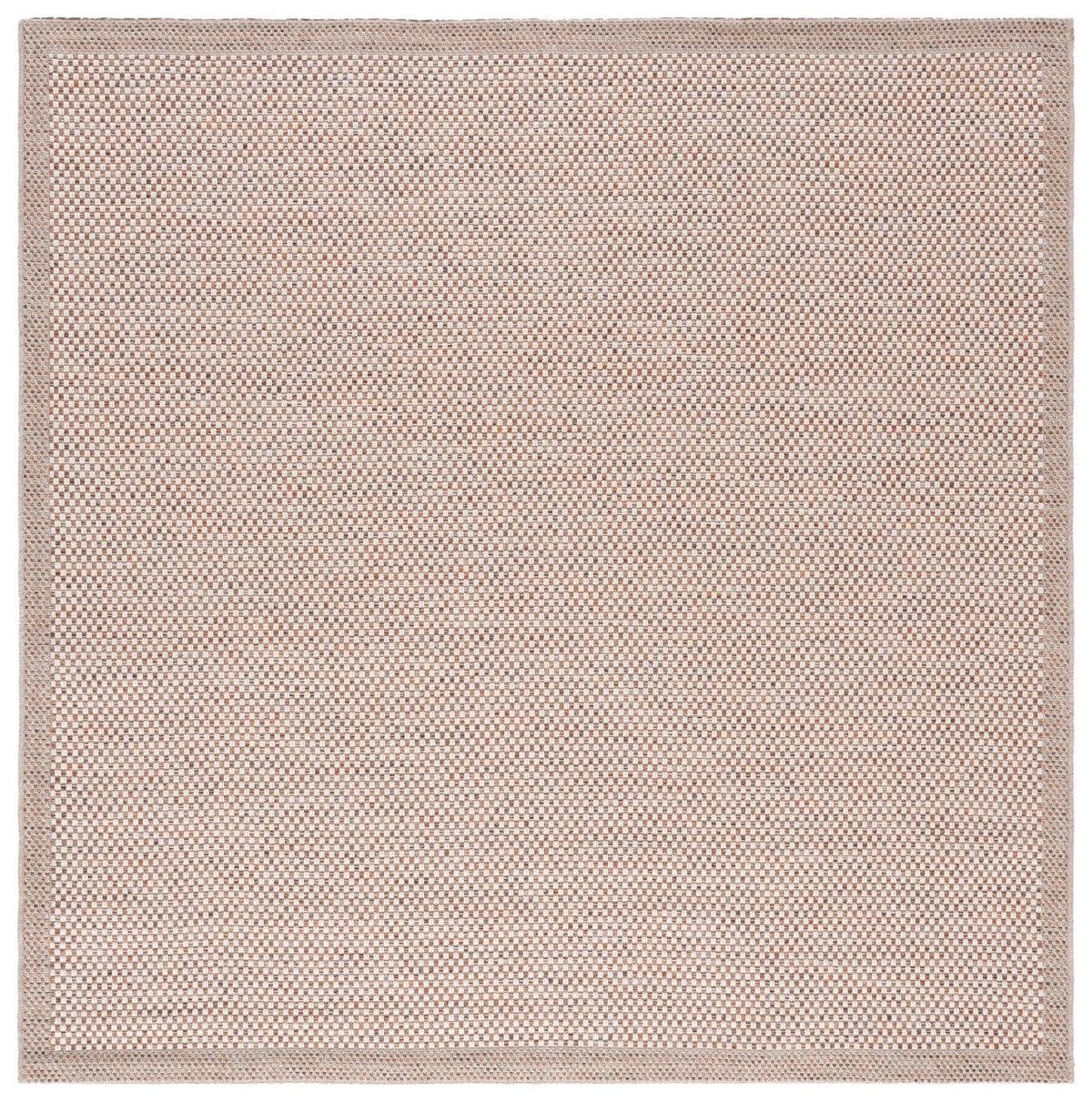 Safavieh Sisal All-Weather 6'-7" x 6'-7" Rug in Ivory / Orange Beige