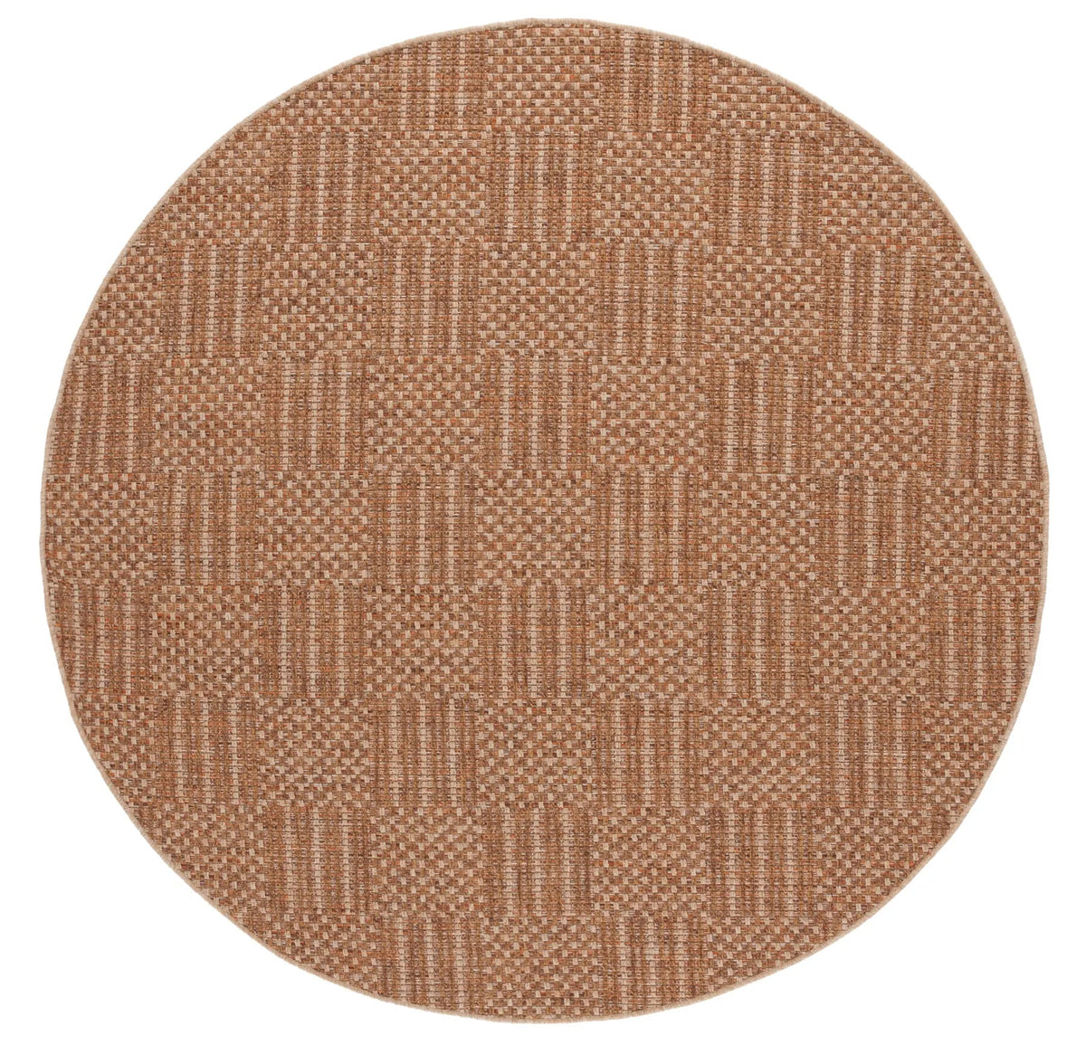 Safavieh Sisal All-Weather 6'-7" x 6'-7" Rug in Natural / Brown