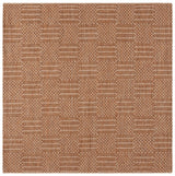Safavieh Sisal All-Weather 6'-7" x 6'-7" Rug in Natural / Brown