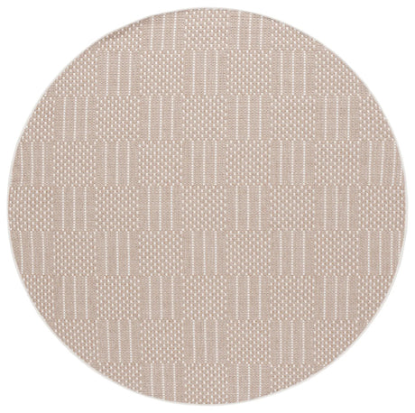 Safavieh Sisal All-Weather 6'-7" x 6'-7" Rug in Taupe / Beige