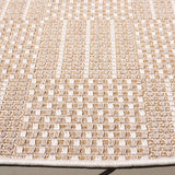 Safavieh Sisal All-Weather 6'-7" x 6'-7" Rug in Taupe / Beige