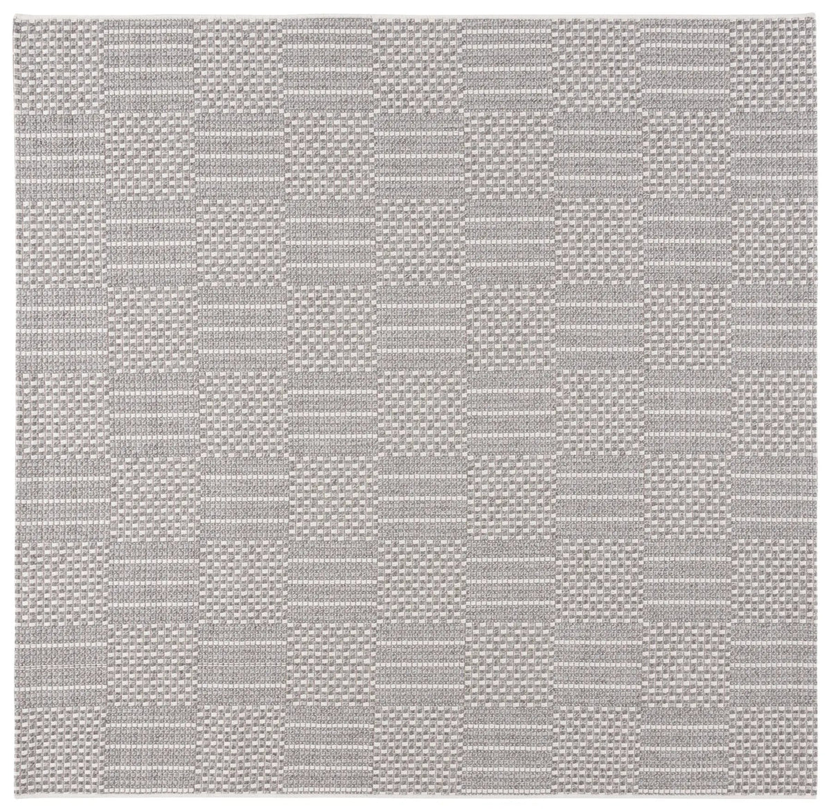 Safavieh Sisal All-Weather 6'-7" x 6'-7" Rug in Grey / Ivory