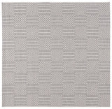 Safavieh Sisal All-Weather 6'-7" x 6'-7" Rug in Grey / Ivory