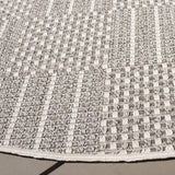 Safavieh Sisal All-Weather 6'-7" x 6'-7" Rug in Grey / Ivory