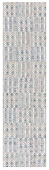 Safavieh Sisal All-Weather 2'-2" x 8'-0" Rug in Aqua / Beige Ivory