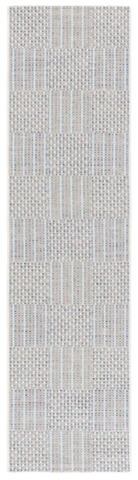 Safavieh Sisal All-Weather 2'-2" x 8'-0" Rug in Aqua / Beige Ivory