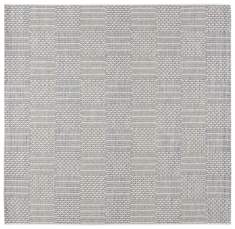 Safavieh Sisal All-Weather 6'-7" x 6'-7" Rug in Aqua / Beige Ivory