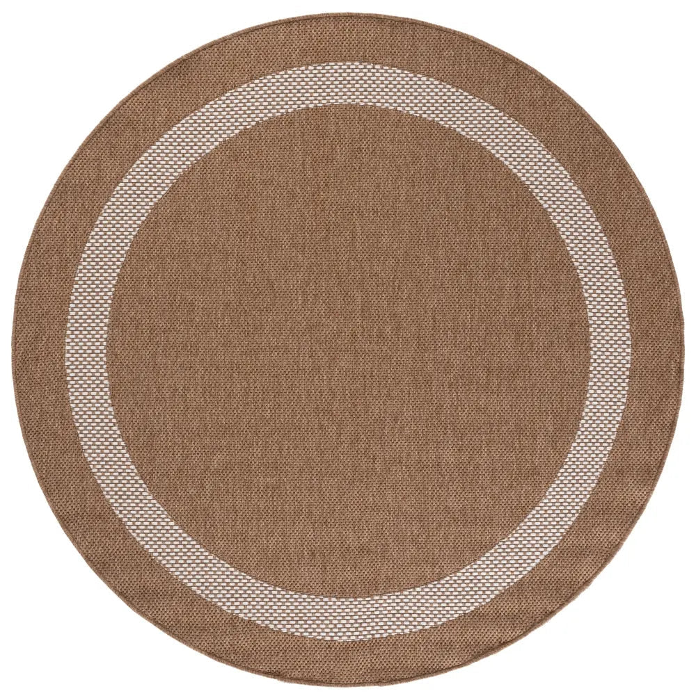 Safavieh Sisal Performance 6'-7" x 6'-7" Rug in Natural / Ivory