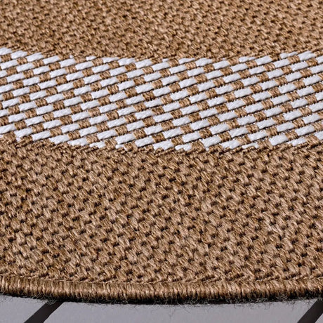 Safavieh Sisal Performance 6'-7" x 6'-7" Rug in Natural / Ivory