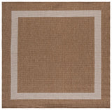Safavieh Sisal Performance 6'-7" x 6'-7" Rug in Natural / Ivory