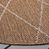 Safavieh Sisal Performance 6'-7" x 6'-7" Rug in Natural / Ivory
