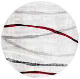 Safavieh Skyler 6'-7" x 6'-7" Rug in Ivory Grey / Red