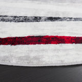 Safavieh Skyler 6'-7" x 6'-7" Rug in Ivory Grey / Red