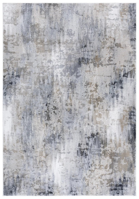 Safavieh Slate 700 4'-0" x 6'-0" Rug in Grey / Brown Ivory