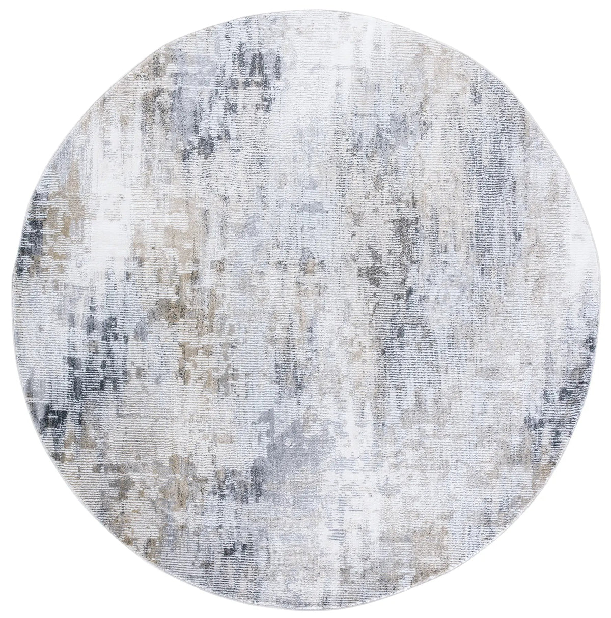 Safavieh Slate 700 6'-7" x 6'-7" Rug in Grey / Brown Ivory