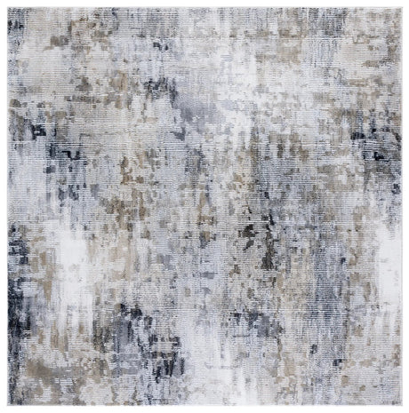 Safavieh Slate 700 6'-7" x 6'-7" Rug in Grey / Brown Ivory