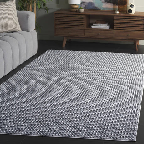 Safavieh Slate 700 4'-0" x 6'-0" Rug in Grey / Ivory Black
