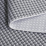 Safavieh Slate 700 4'-0" x 6'-0" Rug in Grey / Ivory Black