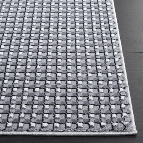 Safavieh Slate 700 4'-0" x 6'-0" Rug in Grey / Ivory Black