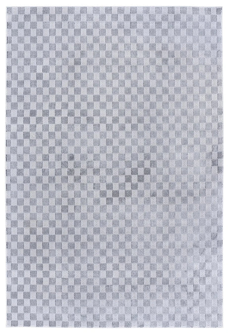 Safavieh Slate 700 4'-0" x 6'-0" Rug in Grey / Ivory Black