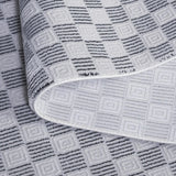 Safavieh Slate 700 4'-0" x 6'-0" Rug in Grey / Ivory Black