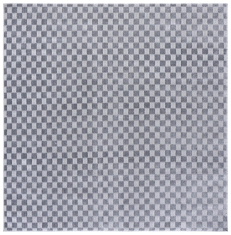 Safavieh Slate 700 6'-7" x 6'-7" Rug in Grey / Ivory Black