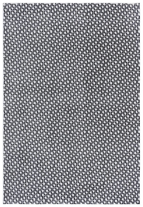 Safavieh Slate 700 4'-0" x 6'-0" Rug in Ivory / Black