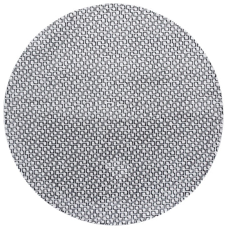 Safavieh Slate 700 6'-7" x 6'-7" Rug in Ivory / Black