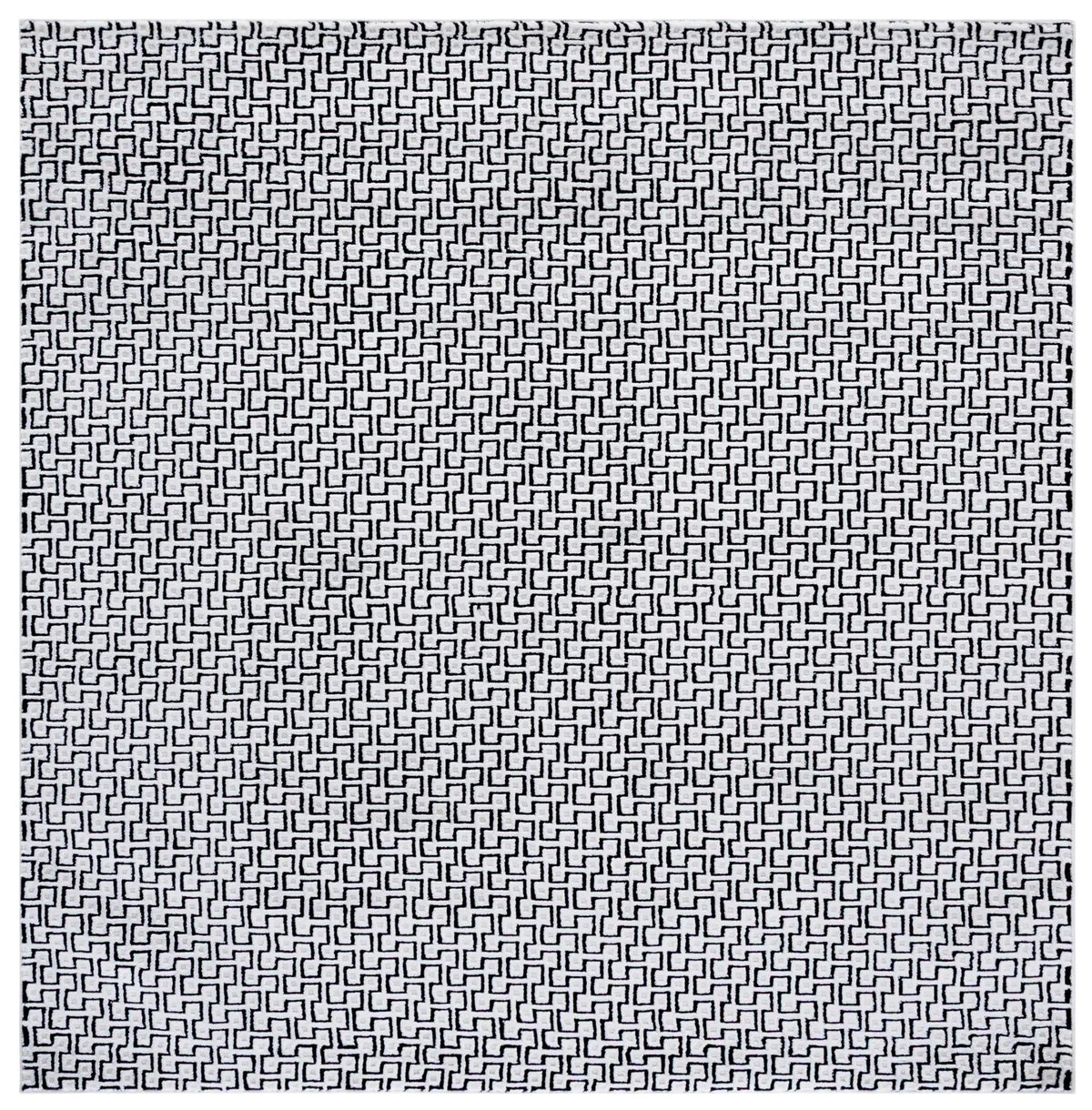 Safavieh Slate 700 6'-7" x 6'-7" Rug in Ivory / Black